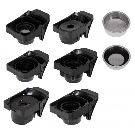 Εσπρέσο μηχανή για αλεσμένο καφέ και κάψουλες 9 σε 1 Camry CR 4414, 3000W, 19 bar, Μπεζ/Μαύρο