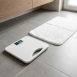 Ζυγαριά Adler AD 8193, Έως 250 kg, LCD, Ενδείξεις μπαταρίας και υπερφόρτωσης, Αντιολισθητική, Λευκή