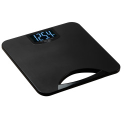 Ζυγαριά Adler AD 8193, Έως 250 kg, LCD, Ενδείξεις μπαταρίας και υπερφόρτωσης, Αντιολισθητική, Μαύρο