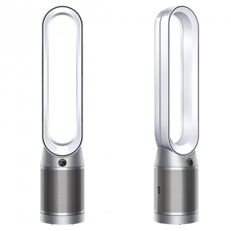 Καθαριστής αέρα Dyson Purifier Cool PC1 544901-01, 50W, 30 m2, 287 l/s, 10 ταχύτητες, Air Multiplier™, Wi-Fi, Bluetooth, Ταλάντωση, Λευκό/ασημί
