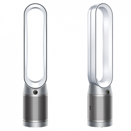 Καθαριστής αέρα Dyson Purifier Cool PC1 544901-01, 50W, 30 m2, 287 l/s, 10 ταχύτητες, Air Multiplier™, Wi-Fi, Bluetooth, Ταλάντωση, Λευκό/ασημί