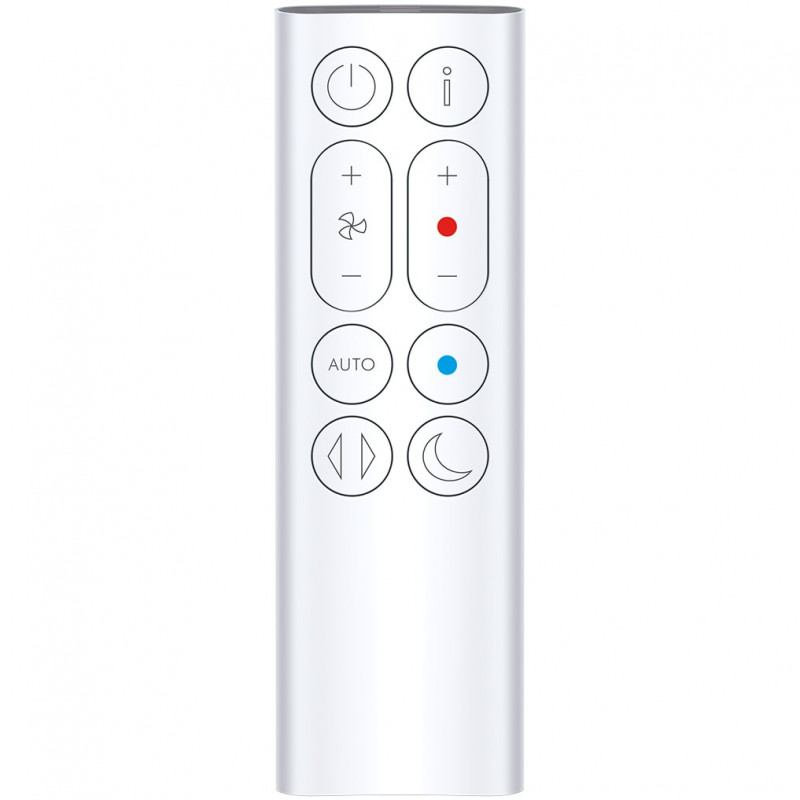 Ανακυκλωτής αέρα 2 σε 1 Dyson Purifier Hot+Cool HP1 544826-01, Θερμάστρα, 50W, 30 m2, 287 l/s, 10 ταχύτητες, Air Multiplier™, Wi-Fi, Bluetooth, Ταλάντωση, Λευκό/ασημί