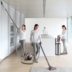 Σκούπα χωρίς σακούλα Dyson Cinetic Big Ball Multi Floor 2 230278-01, 700W, 170AW, 0,8 l, Radial Root Cyclone, Αυτόματη επαναφορά σε περίπτωση ανατροπής, Νικέλιο/κίτρινο