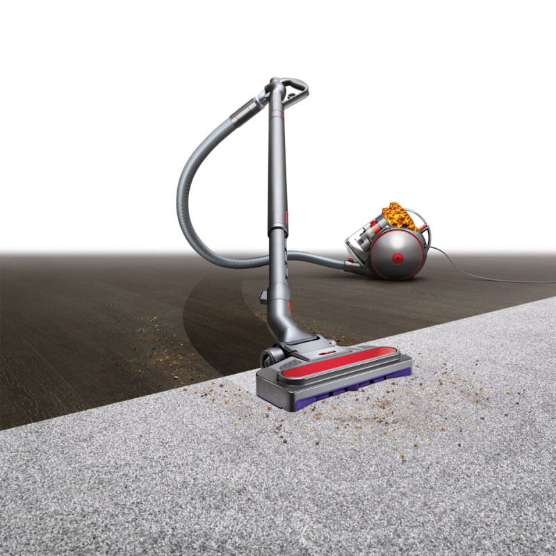Σκούπα χωρίς σακούλα Dyson Cinetic Big Ball Multi Floor 2 230278-01, 700W, 170AW, 0,8 l, Radial Root Cyclone, Αυτόματη επαναφορά σε περίπτωση ανατροπής, Νικέλιο/κίτρινο