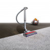 Σκούπα χωρίς σακούλα Dyson Cinetic Big Ball Multi Floor 2 230278-01, 700W, 170AW, 0,8 l, Radial Root Cyclone, Αυτόματη επαναφορά σε περίπτωση ανατροπής, Νικέλιο/κίτρινο