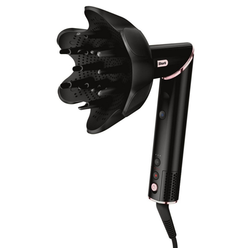 Πολυλειτουργική σίδερα 5 σε 1 Shark HD446EU FlexStyle, 1650W, 3 ταχύτητες, 3 ρυθμίσεις θερμοκρασίας, Αυτόματη περιτύλιξη και στερέωση μπούκλων Coanda, Στέγνωμα, Ισιώματα, Μαύρο