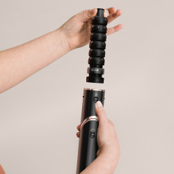 Πολυλειτουργική σίδερα 5 σε 1 Shark HD446EU FlexStyle, 1650W, 3 ταχύτητες, 3 ρυθμίσεις θερμοκρασίας, Αυτόματη περιτύλιξη και στερέωση μπούκλων Coanda, Στέγνωμα, Ισιώματα, Μαύρο