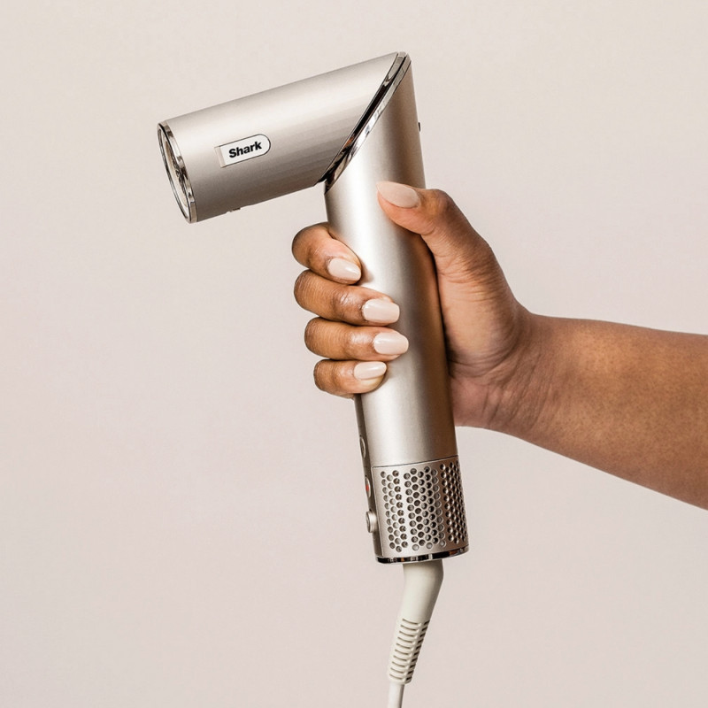 Σίδερο μαλλιών και στεγνωτήρας 3 σε 1 Shark FlexStyle HD426SLEU, 1650W, 3 ταχύτητες, 3 θερμοκρασίες, Αυτόματη περιέλιξη και σταθεροποίηση μπούκλων Coanda, Στέγνωμα, Ισιώματα, Σαμπάνια