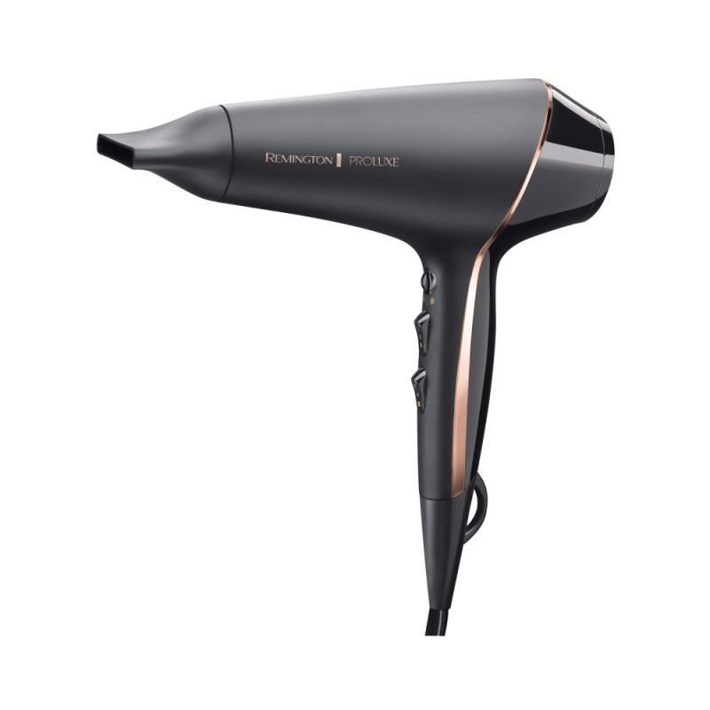 Στεγνωτήρας μαλλιών Remington AC9140B OPTIheat Proluxe Midnight Edition, 2400 W, 2 ταχύτητες, Ψηφιακή οθόνη, Συγκεντρωτής, Μαύρο