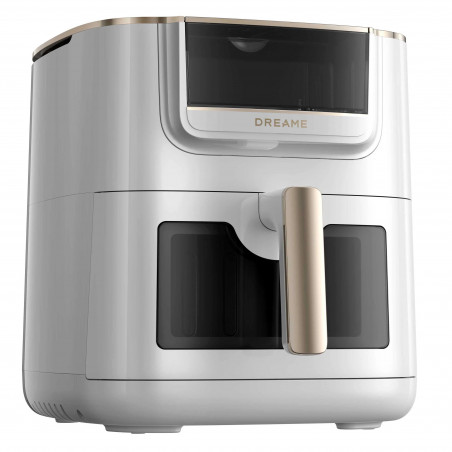 Φριτέζα με ζεστό αέρα Dreame AF30, 2300W, 7 λίτρα, 12 προγράμματα, 50-200°C, Dual-Source Cyclonic Heat, SmartSteam, LED, NTC, Λευκό