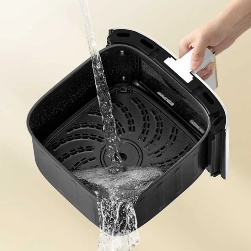 Φριτέζα με ζεστό αέρα Dreame AF30, 2300W, 7 λίτρα, 12 προγράμματα, 50-200°C, Dual-Source Cyclonic Heat, SmartSteam, LED, NTC, Λευκό