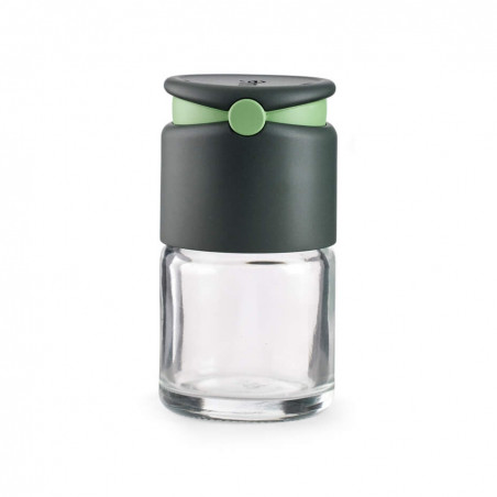 Βάζο για μπαχαρικά Lekue 1009487, 80 ml, Ø5,2x9,2 cm, Γυαλί, +4°C / +80°C, Γκρι