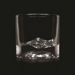 Σετ ποτηριών ουίσκι LIITON 1009977 Rocky Mountain, 240 ml, 2 τεμάχια, Παχιά τοιχώματα, 3D βάση με σχήμα κορυφής Elbert, Διαφανές