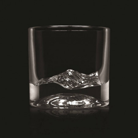 Σετ ποτηριών ουίσκι LIITON 1009977 Rocky Mountain, 240 ml, 2 τεμάχια, Παχιά τοιχώματα, 3D βάση με σχήμα κορυφής Elbert, Διαφανές