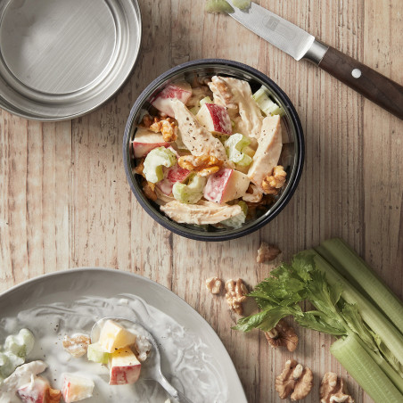 Γυάλινη θήκη για μεσημεριανό Black+Blum GR-LB-L015, 0,75 l, συμβατή με φούρνο μικροκυμάτων και πλυντήριο πιάτων, χωρίς BPA, σκούρο γκρι