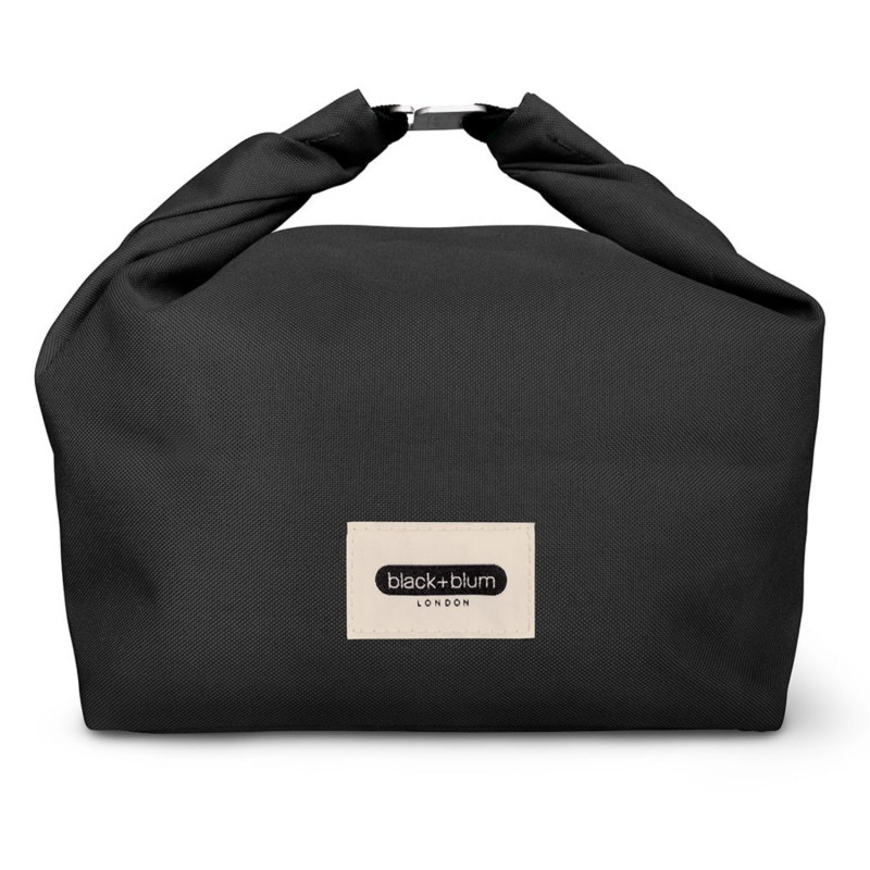 Θερμός σάκος για μεσημεριανό Black+Blum LBB018, 6,7 λίτρα, 33,5 × 15,5 × 31 cm, Αδιάβροχος, Τυλίγεται, Ιμάντας μεταφοράς, Χωρίς BPA, Μαύρος