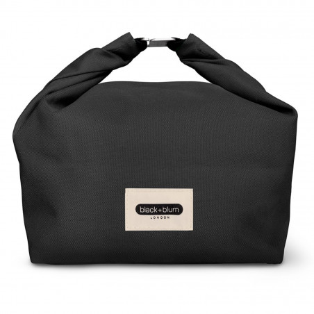 Θερμός σάκος για μεσημεριανό Black+Blum LBB018, 6,7 λίτρα, 33,5 × 15,5 × 31 cm, Αδιάβροχος, Τυλίγεται, Ιμάντας μεταφοράς, Χωρίς BPA, Μαύρος