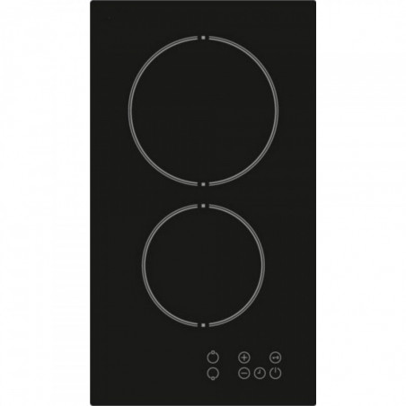 Εντοιχισμένη εστία Finlux FXVT 302 ECO, 3000 W, 9 επίπεδα θερμότητας, Ένδειξη υπολειπόμενης θερμότητας, Αφής χειριστήριο, Μαύρο