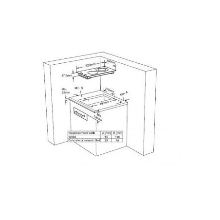 Εντοιχισμένη εστία Finlux FXVT 302 ECO, 3000 W, 9 επίπεδα θερμότητας, Ένδειξη υπολειπόμενης θερμότητας, Αφής χειριστήριο, Μαύρο