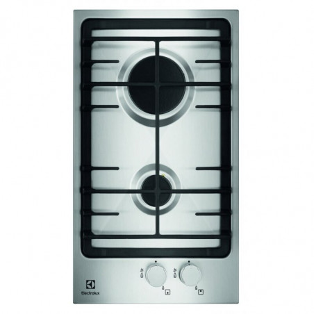 Εντοιχισμένη εστία αερίου Electrolux EGG3322NVX(ST), 4000 W, Ηλεκτρονική ανάφλεξη, Σύστημα ασφαλείας, Μαύρο