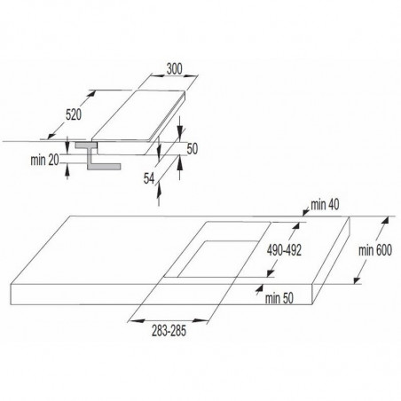 Εντοιχισμένη εστία Gorenje ECT322BSC, 2900 W, StopGo, Παιδικό κλείδωμα, BoilControl, Χρονοδιακόπτης, Μαύρο