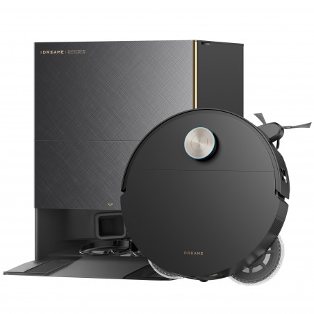 Ρομποτική σκούπα Dreame X60 Ultra RLX86DE, 35.000 Pa, 180 λεπτά, 0,2 λίτρα, VersaLift, OmniSight AI, Αυτόματη δοσολογία και αυτοκαθαρισμός, Φωνητικές εντολές, Μαύρο