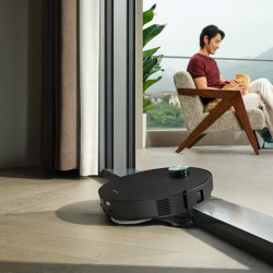 Ρομποτική σκούπα Dreame X60 Ultra RLX86DE, 35.000 Pa, 180 λεπτά, 0,2 λίτρα, VersaLift, OmniSight AI, Αυτόματη δοσολογία και αυτοκαθαρισμός, Φωνητικές εντολές, Μαύρο