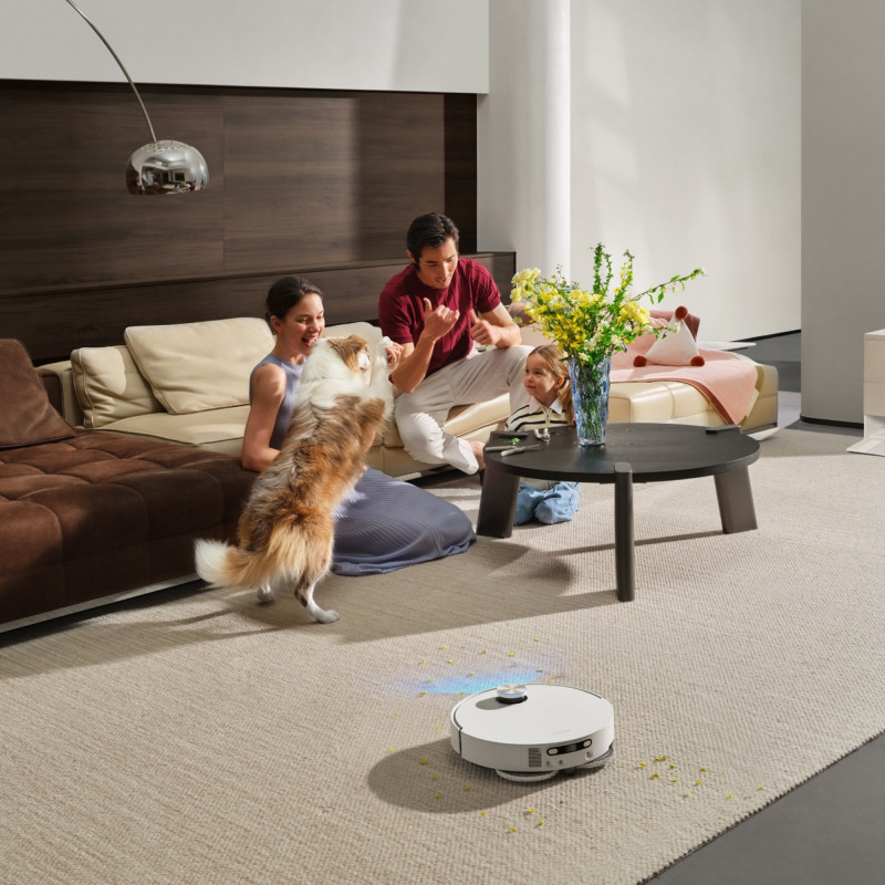 Ρομποτική σκούπα Dreame X60 Ultra Complete RLX87DE-WH, 180 λεπτά, 0,2 λίτρα, κάμερες AI, VersaLift, αυτόματη βάση φόρτισης, φωνητικές εντολές, λευκό