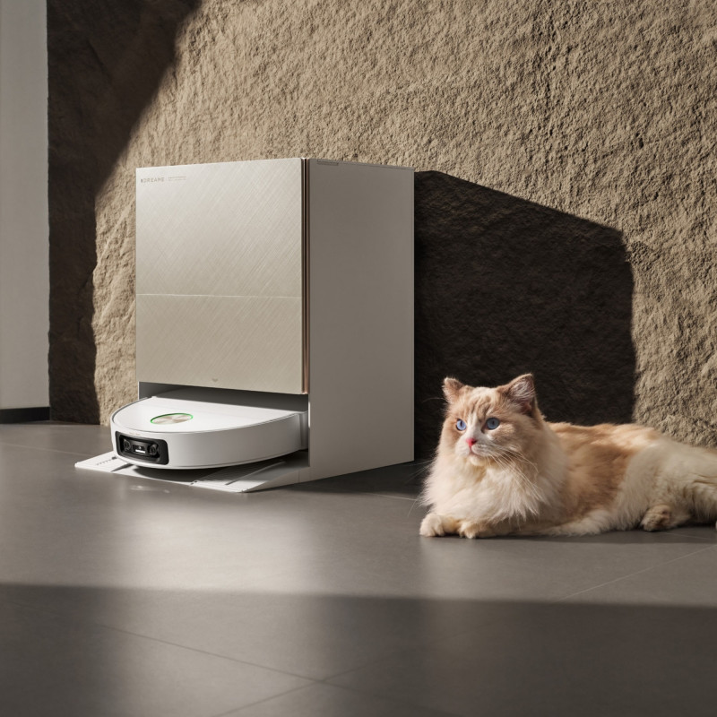 Ρομποτική σκούπα Dreame X60 Ultra Complete RLX87DE-WH, 180 λεπτά, 0,2 λίτρα, κάμερες AI, VersaLift, αυτόματη βάση φόρτισης, φωνητικές εντολές, λευκό