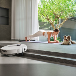 Ρομποτική σκούπα Dreame X60 Ultra Complete RLX87DE-WH, 180 λεπτά, 0,2 λίτρα, κάμερες AI, VersaLift, αυτόματη βάση φόρτισης, φωνητικές εντολές, λευκό