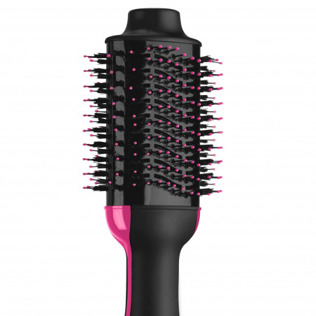 Ηλεκτρική βούρτσα για χτένισμα και στέγνωμα REVLON Pro Collection RVDR5222, 800 W, 3 επίπεδα θερμότητας, 2 ταχύτητες, κεραμική επίστρωση, ιονισμός, κρύα άκρη, μαύρο/ροζ