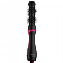 Ηλεκτρική βούρτσα για χτένισμα και στέγνωμα REVLON One-Step Root Booster Hot Air Brush RVDR5292, 820W, 3 επίπεδα θερμότητας, 3 ταχύτητες, κεραμική επίστρωση, ιονισμός, κρύα άκρη, μαύρο/ροζ