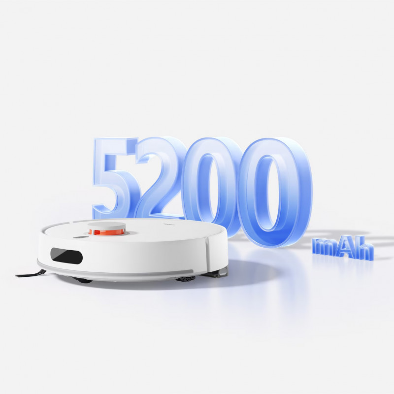 Ρομποτική σκούπα Xiaomi BHR07XBEU H40, 10000 Pa, 180 λεπτά, 4 λίτρα, Αυτόματη βάση φόρτισης, Πλοήγηση LDS, Αποφυγή εμποδίων, Εφαρμογή για κινητά, Λευκό
