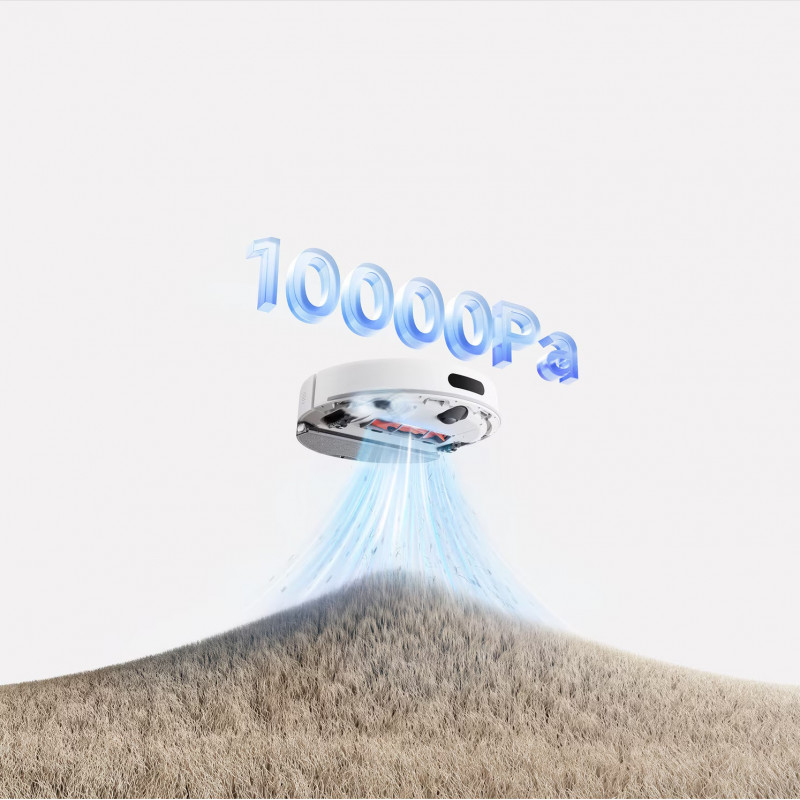 Ρομποτική σκούπα Xiaomi BHR07XBEU H40, 10000 Pa, 180 λεπτά, 4 λίτρα, Αυτόματη βάση φόρτισης, Πλοήγηση LDS, Αποφυγή εμποδίων, Εφαρμογή για κινητά, Λευκό