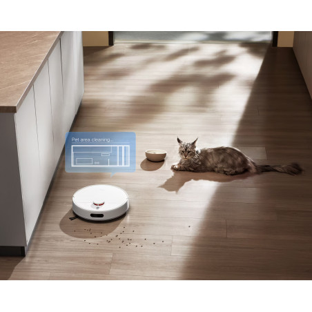 Ρομποτική σκούπα Xiaomi BHR07XBEU H40, 10000 Pa, 180 λεπτά, 4 λίτρα, Αυτόματη βάση φόρτισης, Πλοήγηση LDS, Αποφυγή εμποδίων, Εφαρμογή για κινητά, Λευκό