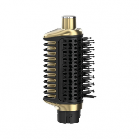 Σίδερο μαλλιών και πιστολάκι 5 σε 1 Shark Glam Multistyler HD6052SEU, 1500 W, 3 ταχύτητες, 6 ρυθμίσεις θερμοκρασίας, 100-220 °C, κεραμικά στοιχεία, ιονισμός, αυτόματη τυλίξιμο Coanda, Gloss Lock, χρυσό