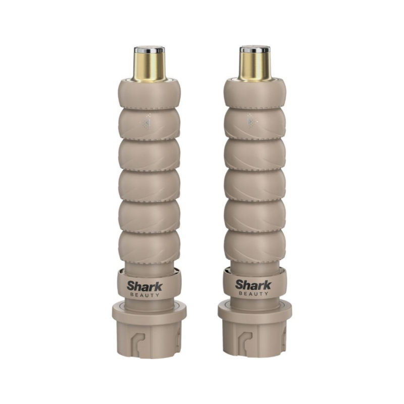 Σίδερο μαλλιών και πιστολάκι 5 σε 1 Shark Glam Multistyler HD6052SEU, 1500 W, 3 ταχύτητες, 6 ρυθμίσεις θερμοκρασίας, 100-220 °C, κεραμικά στοιχεία, ιονισμός, αυτόματη τυλίξιμο Coanda, Gloss Lock, χρυσό