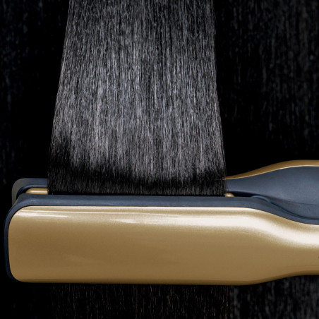 Σίδερο μαλλιών και πιστολάκι 5 σε 1 Shark Glam Multistyler HD6052SEU, 1500 W, 3 ταχύτητες, 6 ρυθμίσεις θερμοκρασίας, 100-220 °C, κεραμικά στοιχεία, ιονισμός, αυτόματη τυλίξιμο Coanda, Gloss Lock, χρυσό