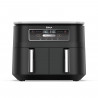 Φριτέζα διπλής ζώνης με ζεστό αέρα Ninja Foodi Dual Zone AF200EU, 2400 W, Ανεξάρτητες ζώνες μαγειρέματος, 7,6 λίτρα, 4 προγράμματα, 100-240 °C, Max Crisp, Sync, Μαύρο