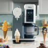 Μηχανή παγωτού 13-σε-1 Ninja CREAMi Scoop & Swirl™ NC701EU, 800 W, 13 προγράμματα, μοχλός 3 θέσεων για χωνάκια, CreamiFit, Creamify, 2 δοχεία 473 ml, δυνατότητα εξατομίκευσης, γκρι/μαύρο