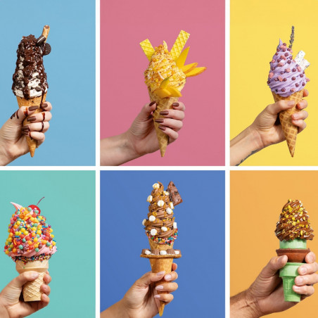 Μηχανή παγωτού 13-σε-1 Ninja CREAMi Scoop & Swirl™ NC701EU, 800 W, 13 προγράμματα, μοχλός 3 θέσεων για χωνάκια, CreamiFit, Creamify, 2 δοχεία 473 ml, δυνατότητα εξατομίκευσης, γκρι/μαύρο