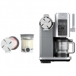 Μηχανή παγωτού 13-σε-1 Ninja CREAMi Scoop & Swirl™ NC701EU, 800 W, 13 προγράμματα, μοχλός 3 θέσεων για χωνάκια, CreamiFit, Creamify, 2 δοχεία 473 ml, δυνατότητα εξατομίκευσης, γκρι/μαύρο