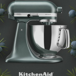 Μίξερ KitchenAid Artisan Elegance 5KSM175PSEJP, 300 W, 4,8 λίτρα, Direct Drive, 10 ταχύτητες, Σκούρο πράσινο