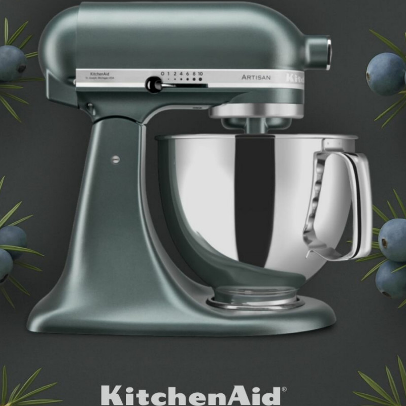 Μίξερ KitchenAid Artisan Elegance 5KSM175PSEJP, 300 W, 4,8 λίτρα, Direct Drive, 10 ταχύτητες, Σκούρο πράσινο
