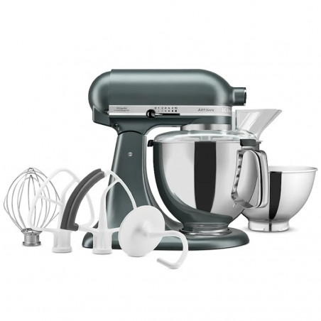Μίξερ KitchenAid Artisan Elegance 5KSM175PSEJP, 300 W, 4,8 λίτρα, Direct Drive, 10 ταχύτητες, Σκούρο πράσινο