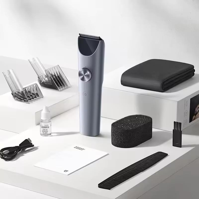 Μηχανή κουρέματος Xiaomi Hair Clipper 2 BHR8998EU, 0,5-28 mm, Αυτονομία 180 λεπτών, Κεραμικές λεπίδες, Οθόνη LED, Γκρι