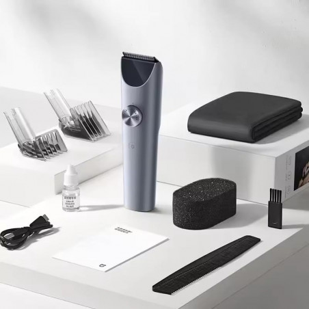 Μηχανή κουρέματος Xiaomi Hair Clipper 2 BHR8998EU, 0,5-28 mm, Αυτονομία 180 λεπτών, Κεραμικές λεπίδες, Οθόνη LED, Γκρι