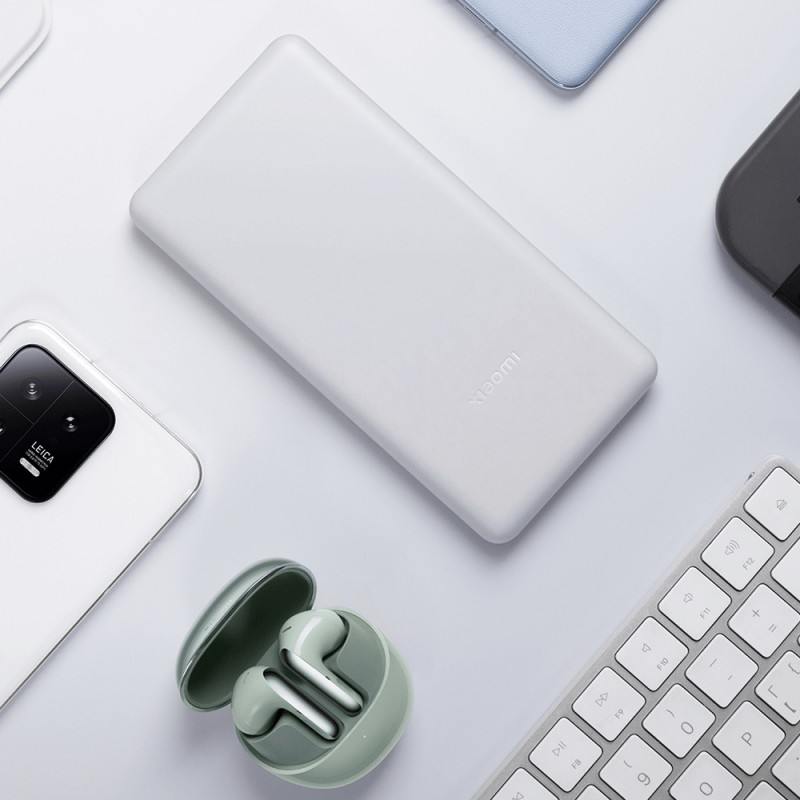 Εξωτερική μπαταρία Xiaomi BHR9350GL Lite, Φόρτιση 22,5 W, 10000 mAh, 37 Wh, 2xUSB-C, 1xUSB-A, Λευκό