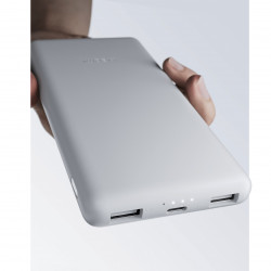 Εξωτερική μπαταρία Xiaomi BHR9350GL Lite, Φόρτιση 22,5 W, 10000 mAh, 37 Wh, 2xUSB-C, 1xUSB-A, Λευκό