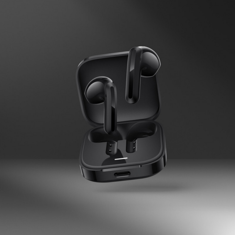 Ασύρματα ακουστικά Xiaomi Redmi Buds 6 Active BHR8396GL, 6 ώρες, 5 λειτουργίες, Έλεγχος μέσω αφής, Αντιθορυβική προστασία, Bluetooth 5.4, IPX4, Μαύρο